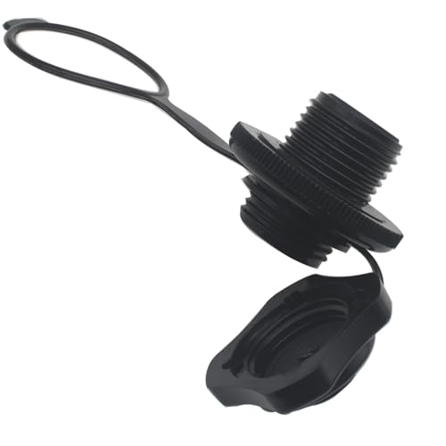 Inflatable Boat Air Valve Caps - 2pcs 24mm Black Tube Plug