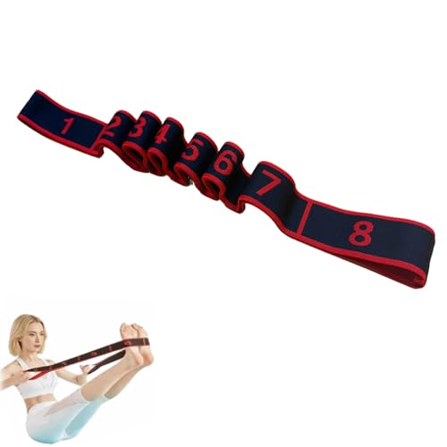 Versatile Resistance Band for Stretching & Yoga - 8 Sections