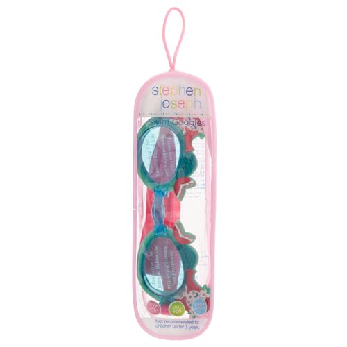 Stephen Joseph Mermaid Kids' Swim Goggles with Adjustable Strap & Anti-Fog Waterproof