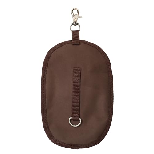 Brown Weaver Leather Nylon Water Bottle Holster with Dee Ring & Snap - 5"L x 7.5"H x 11.5"H