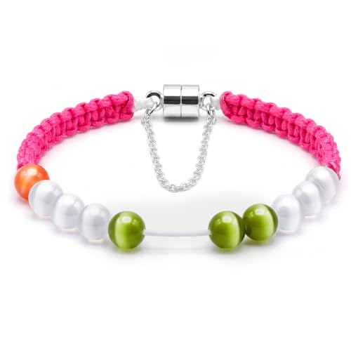 Golf Stroke Counter Bracelet - Pink - Secure Magnetic Clasp
