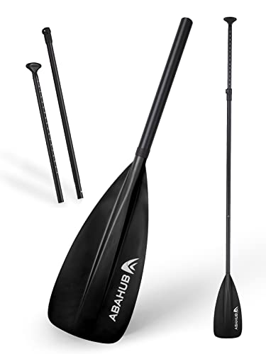 Adjustable SUP Paddle - Lightweight Aluminum Alloy, 68-84" - Black
