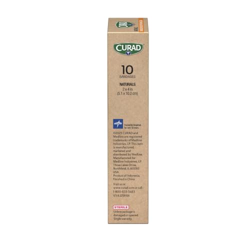 Baking Soda Bandages 2" x 4" - 10 Count, Sterile & Absorbent