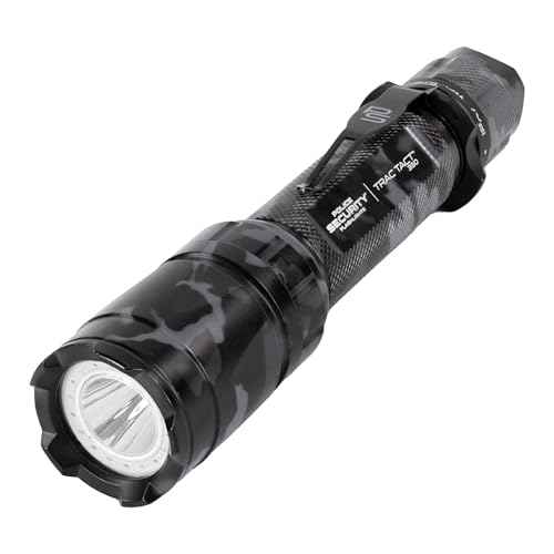 Police Security Trac Tact 2AA Camouflage | 350 Lumens | Belt Clip | 5 Light Modes | Water Resistant