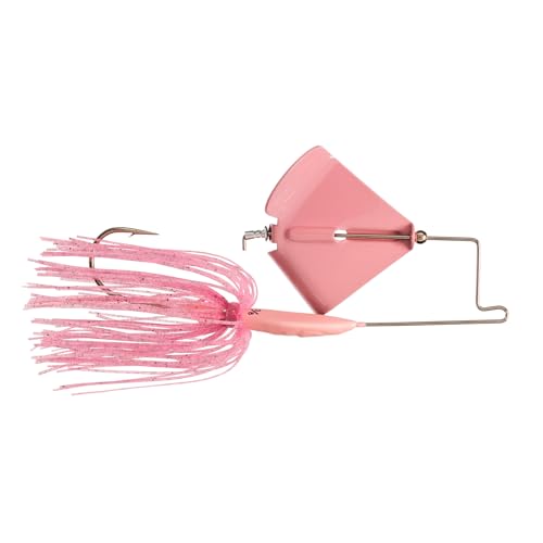 Buzzerk Fishing Buzzbait - Head-Knocking Design, 1/2 oz Bubble Gum Pink w/ Pink Blade