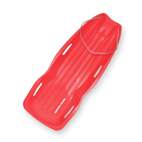 Flexible Toboggan Snow Sled for 2 Riders - 2 Pack Blue/Red