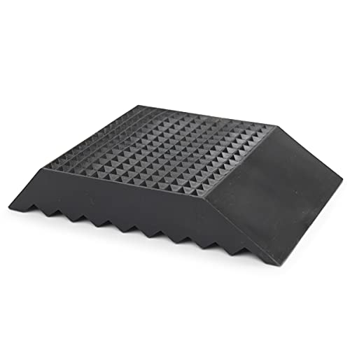 Heavy-Duty Rubber Football Field Goal Tee - 1 Inch, Black