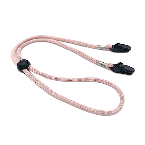 Windproof Hat Lanyard with Adjustable Chin Strap and Clips