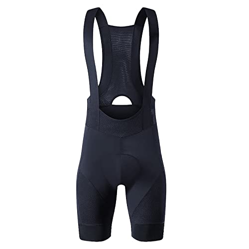 Men's Large Black Cycling Bib Shorts Breathable Padded Bike Tights - YKYWBIKE
