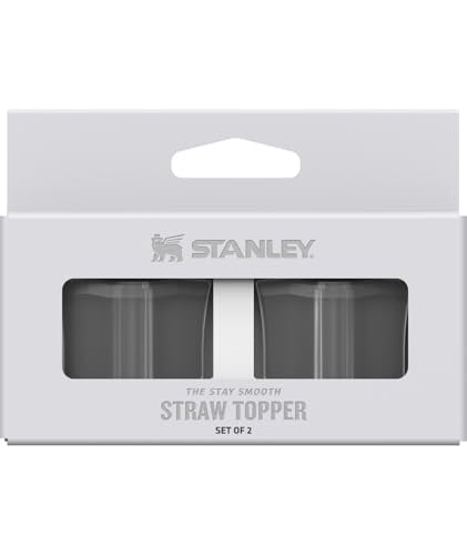 Stay Smooth Silicone Straw Topper 2-Pack - Milky White
