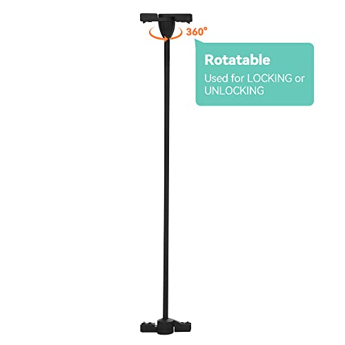 COMOMY Gate Extension 30" Tall, Suitable for 80" and 198" Wide Iron Fence Door of COMOMY, Create a Spacious and Secure Environment for Your Pets, Black