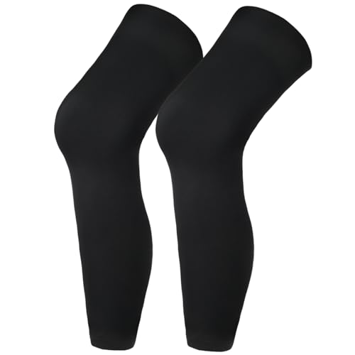 Compression Leg Sleeves for Sports - Black, M Size