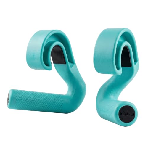 Kensui Swissies Pull Up Handles with 45° Angled Grip for Bars & Cables - Teal, Pair