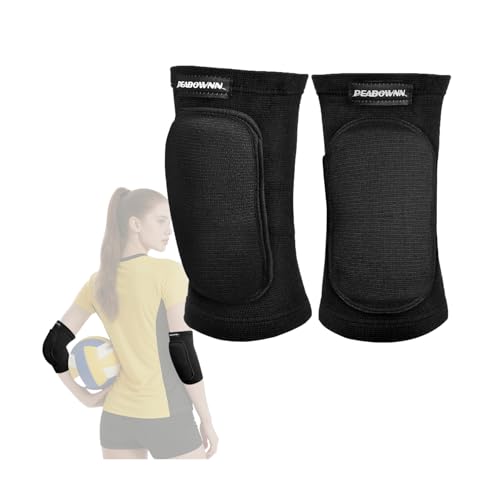 Youth Volleyball Elbow Pads - Medium Black Breathable Padding