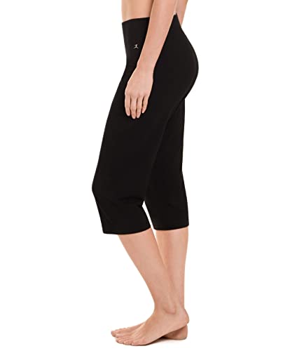 Danskin Women's Sleek Fit Yoga Crop Pants - Black, 2X