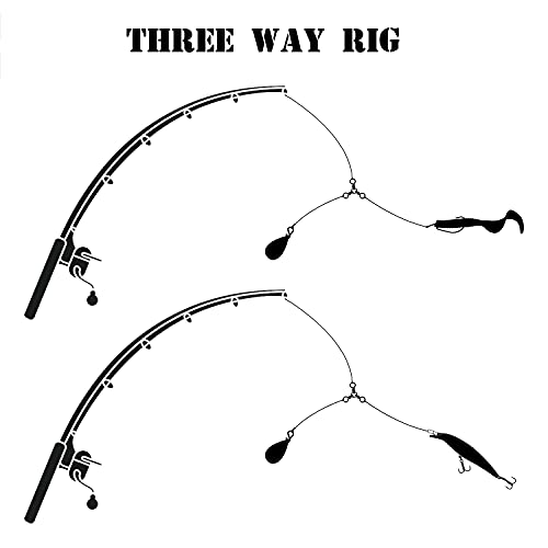 3-Way Fishing Swivels Tackle - 30pcs 6# 33lbs Stainless Steel