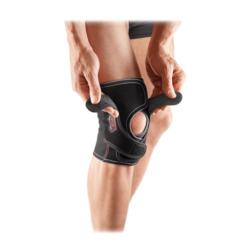 McDavid Level 2 Knee Support Adjustable Double Wrap Large - Compression Brace for Knee Pain Relief