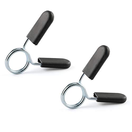 Barbell Lock Clamps - 2PCS Standard Spring Collar Clips 1-Inch