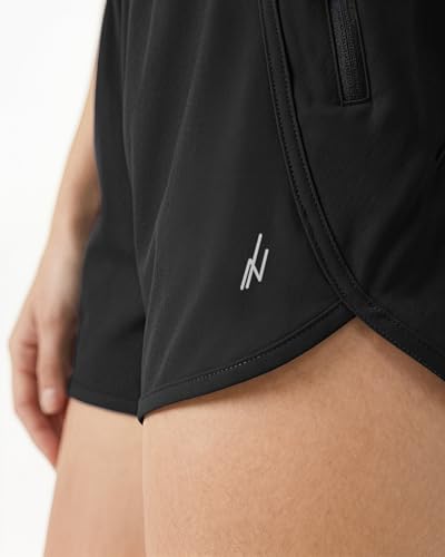 4-Way Stretch Women's High Waisted Athletic Shorts Quick Dry Running