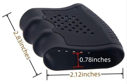 Tactical Rubber Grip Sleeve for Glock Pistols - Black