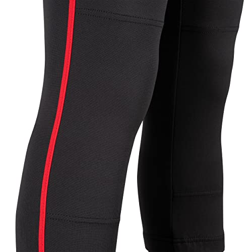 Champro Girls Tournament Softball Pants Large Black with Scarlet Pipe