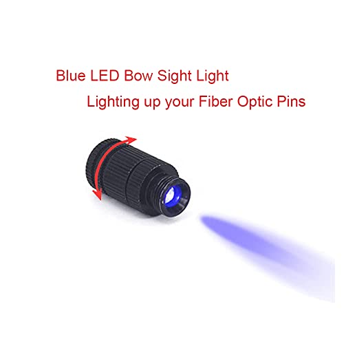 Archery Bow Sight LED Light - 3/8-32 Thread Universal Compound Bow Accessory - 1pcs