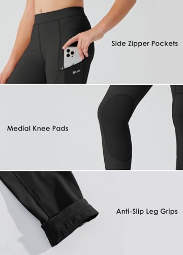 Girl's Riding Pants - Black - 4-Way Stretch Equestrian Breeches