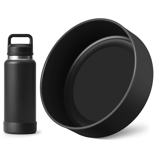 Silicone Water Bottle Boot for YETI Rambler 36 oz - Black