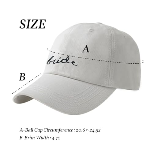 Hccfit Bride Hat for Women and Men - Bachelorette Party Decorations, White