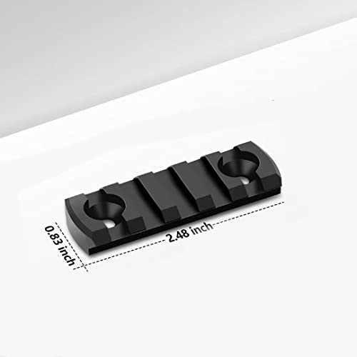 Aluminum Single-Sided Standard Rail Accessory Set - Squared Corner