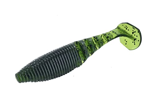 Yamamoto Zako Paddle Tail Swimbait Watermelon/Black Flake 4" 5 Pack - Fish Attractor