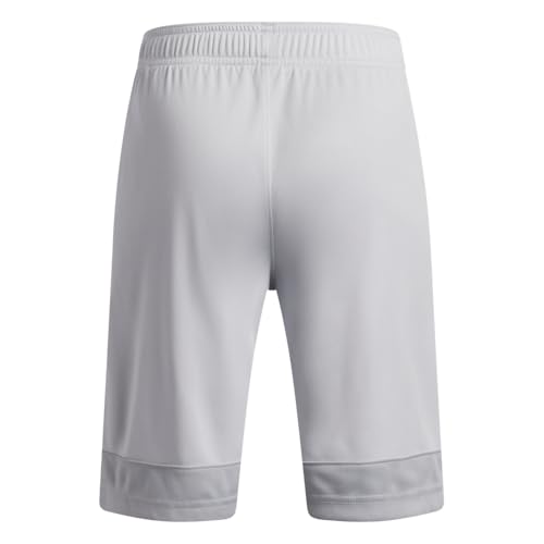 Under Armour Boys' Tech Graphic Shorts Large Halo Gray White - Performance Athletic Wear