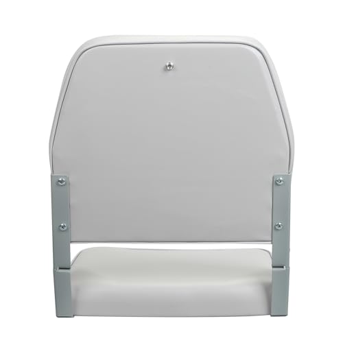ERGOSEAT Folding Low Back Boat Seat, Light Gray - 19 x 16 x 14 in, 250 lb Capacity