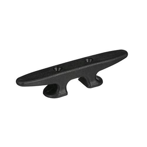 8-Inch Black Nylon Dock Cleat - Heavy-Duty Marine Hardware