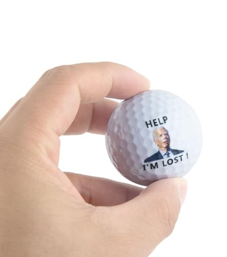 Funny Golf Balls - 3 Pack Novelty Joe Biden Design Gifts