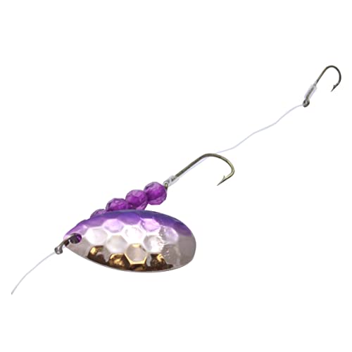 Mr. Walleye Crawler Hauler Rig - 5 Hook Hammered Nickel Pink
