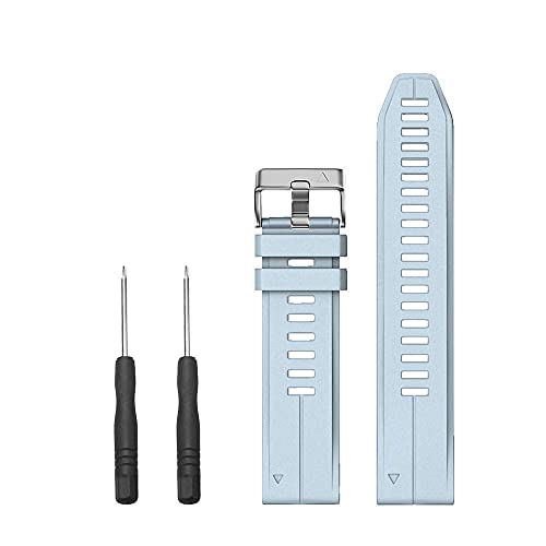Sea Blue NotoCity 20mm Fenix Watch Band for Fenix 5S/5S Plus/6S/6S Pro/D2 Delta S – Silicone Sport Strap