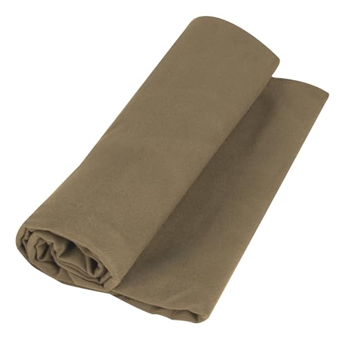 Rothco Microfiber Towel 15 x 24 in Coyote Brown - Fast Drying, Lightweight Outdoor