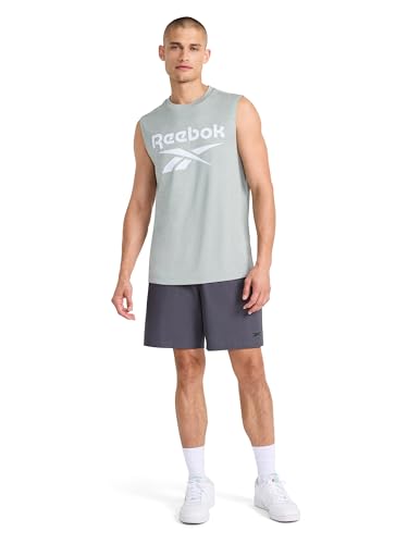 Men's Gladiator Large Logo Muscle Tank Top - Black Heather
