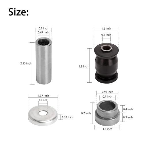10L0L Golf Cart Front Lower Arm Bushing Kit for Yamaha G22 G29