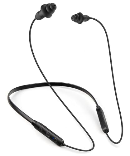 Bluetooth Noise-Reduction Safety Earbuds - OSHA Compliant, 27dB NRR, Black