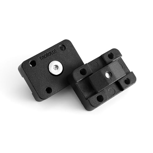 Mounting Bracket Base for MOLLE Panel, MOLLE Adapter Accessories Mount for Fire Extinguisher Mount Gun Rack Gas Can Holder, 2-Pack