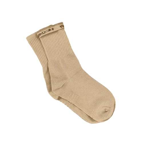 So Danca Vegan Dance Socks MD23/MD24 with Grip for Ballet & Jazz, Sand, Size 6-10