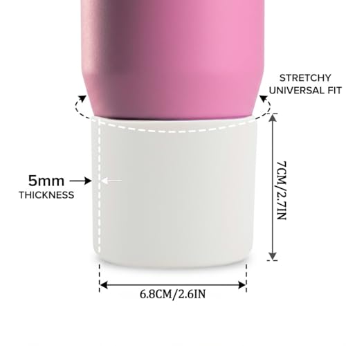 Silicone Sleeve for HydroJug Kid 20 oz Water Bottle - Cream White