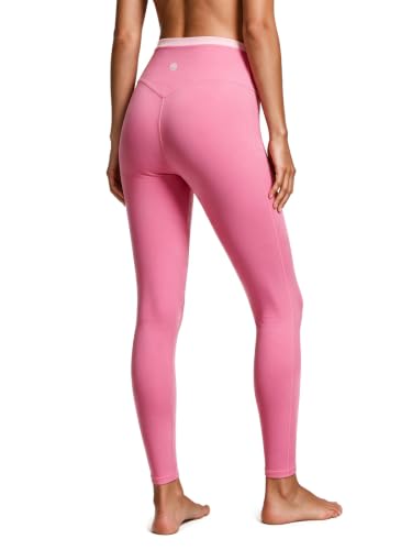 Aoysky Womens 2-Piece Padded Tank Top & High Waist Leggings Set - Pink, Medium