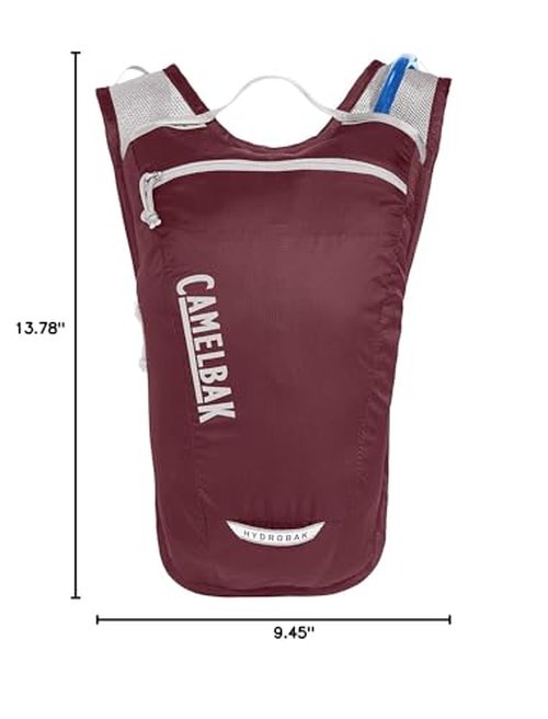 CamelBak Women's Hydrobak Light Bike Hydration Backpack 50oz, Burgundy/Silver