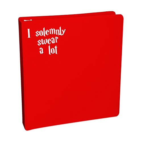 Solemnly Swear A Lot Vinyl Decal - 5.5" White Sticker