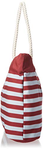 Nautical Stripe Tote Beach Bag - Alabama Crimson Tide