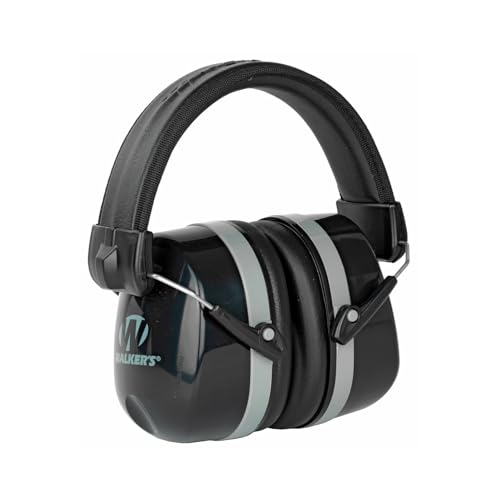 Walker's Premium Passive Folding 32dB Hearing Protection Muffs with Padded Headband