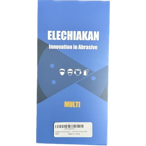 4 Pack Upgraded Foam Sanding Pads for Orbital Sander, 5 Inch 8 Holes Orbital Sander Surfprep Foam Pad, Hook and Loop Soft Density Interface Pads with Soft & Hard Cushion Sponge Buffer by Elechiakan